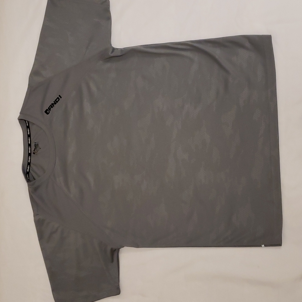 And1 And 1 Short Sleeve Workout Basketball Shirt Grey Men's Extra Large XL